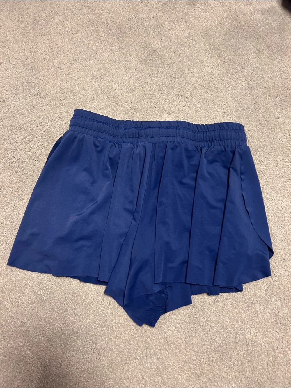 btween Navy Athletic Layered Running Shorts